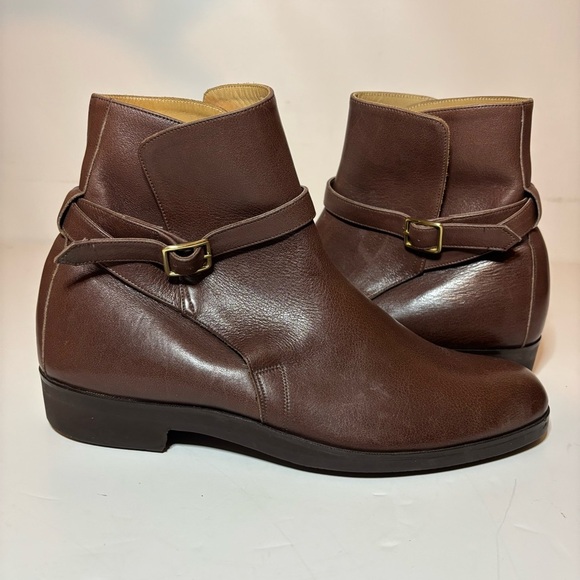 E. Vogel NYC Custom Chelsea Leather Ankle Brown Boots Women’s Size 10 7” Height - Picture 5 of 12